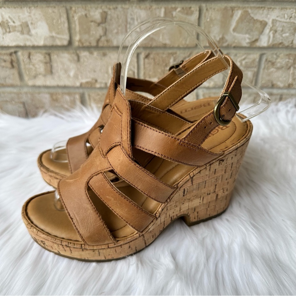 Born Leather Bernese Cage
Wedge Heel Sandals Size 8M 🌸 - Picture 6 of 12